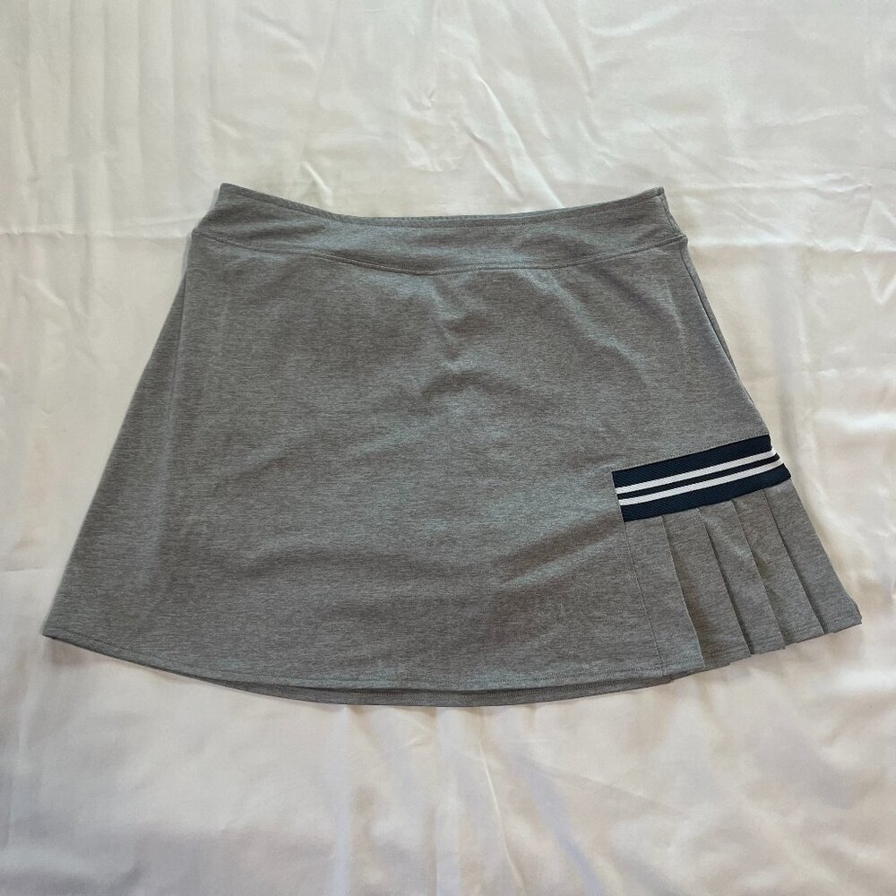 Slazenger Golf Gray Navy Blue Athletic Golf Tennis Skort | S